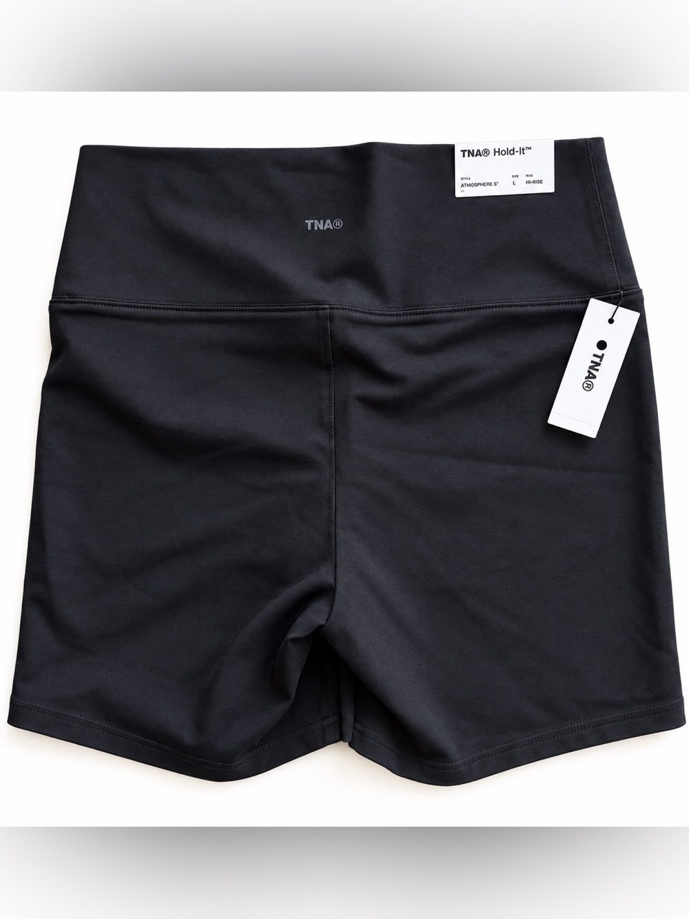 Aritzia TNA Hold-It Atmosphere Hi-Rise 5” Bike Shorts Black L